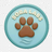 Sora Lab logo with a brown paw print on a blue background