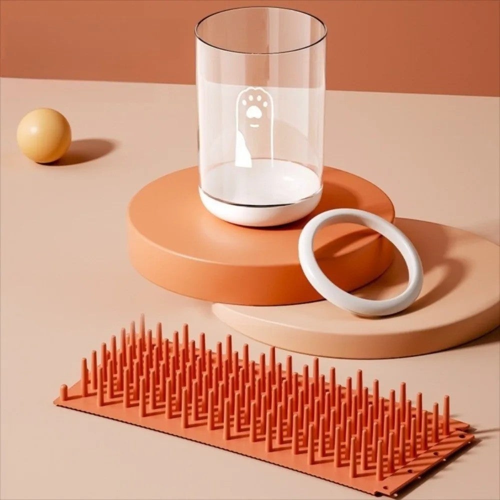 Soralab PawClean Pro silicone dog paw cleaner cup with gentle bristles and a white ring.